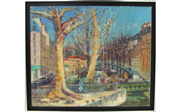 Alain GRAVIE (Xxè-XXIè) "Paris, les quai