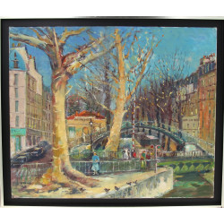 Alain GRAVIE (Xxè-XXIè) "Paris, les quai