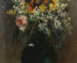 Ecole Xxème "Bouquet de fleurs", huile s