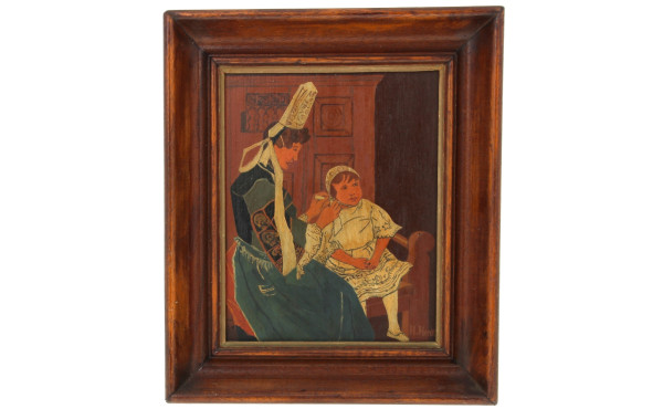 Henri HERVE (Xxème) "Les préparatifs à l