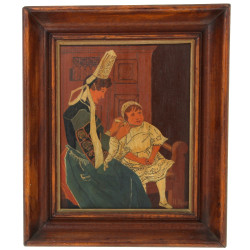 Henri HERVE (Xxème) "Les préparatifs à l