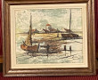 Lot de 2 tableaux : STERCK "Barques au m