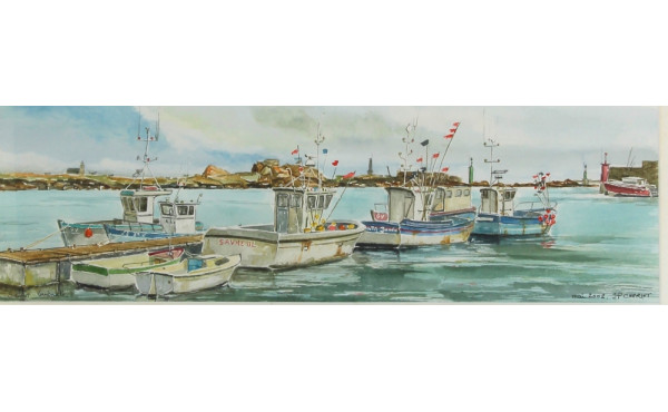 J.P CHERIOT "Xxe) "Bateaux de pêche Guil