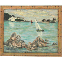 Henri HERVE (Xxème) "L' île Tristan", hu