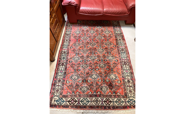 Tapis Hamadan en laine points noués, déc