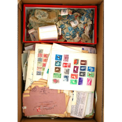 LOT DECOUVERTE à trier - Carton de TIMBR