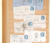 Collection de 169 plis oblitérés XIXe Ce