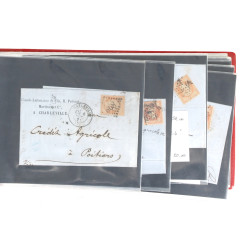 Collection de 20 plis oblitérés n°16 et 