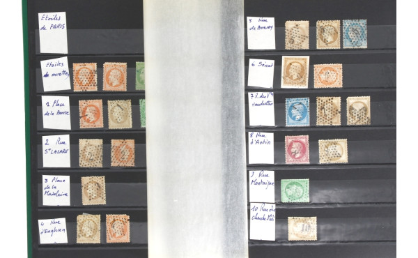 Classeur avec variétés d'oblitérations c