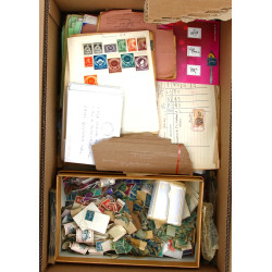 LOT DECOUVERTE à trier - Carton de TIMBR