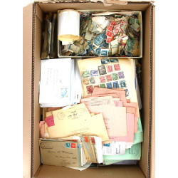 LOT DECOUVERTE à trier - Carton de TIMBR