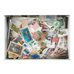 MONDe - Boite de TP oblitérés en vrac, p