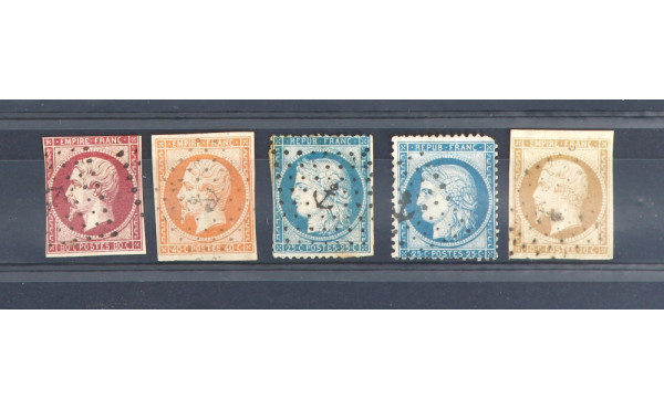 5 oblitérations ancre utilisées par les 