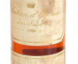 1 B Ch YQUEM 1984 Sauternes (salissures 