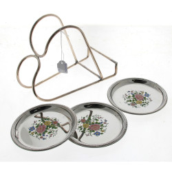 ALESSI - 4 dessous de bouteille vintage 