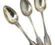 Trois cuillères en argent, poinçon miner