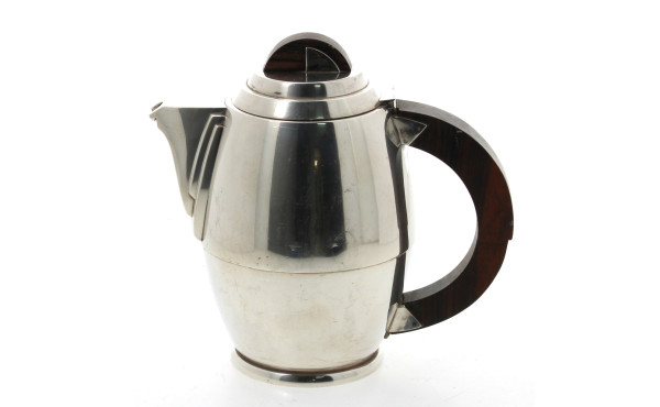 RAVINET DENFERT - Théière ART DECO en mé