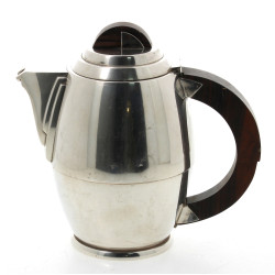 RAVINET DENFERT - Théière ART DECO en mé