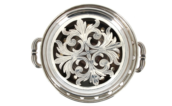 CHRISTOFLE - Chauffe-plat ancien en méta