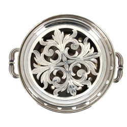 CHRISTOFLE - Chauffe-plat ancien en méta