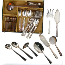 Ménagère en métal argenté style Art Déco