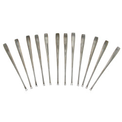 CHRISTOFLE - 12 curettes à crustacés en 