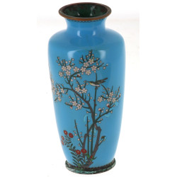 JAPON - Joli petit vase ancien en cloiso