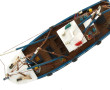 Maquette de bateau de pêche H 38 x L 46 