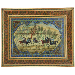 Minature Perse - Joueurs de polo dans un