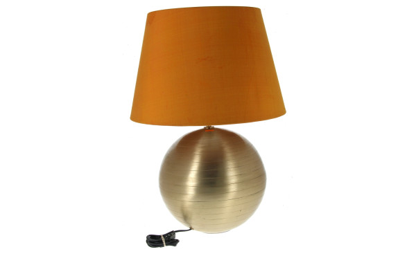 Grande lampe boule en métal, années 70/8