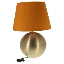 Grande lampe boule en métal, années 70/8