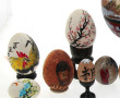Japon et Chine - Lot de 13 œufs décorés,