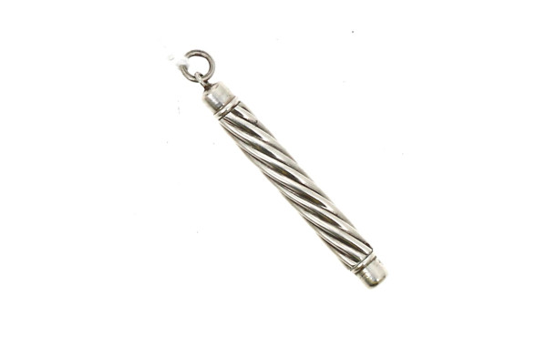 Porte-mine ancien en argent, poids brut 