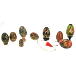 Orient et autres contrées - Lot de 9 œuf