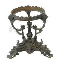 Support XIXème en bronze à patine brune,