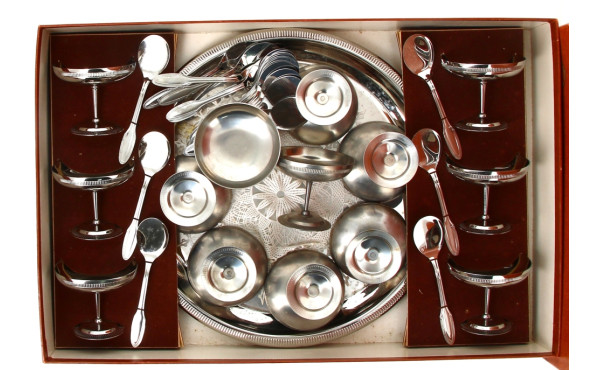 Service à glace Jean COUZON en inox : 14