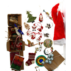 NOEL - Lot de décorations de Noël dont d