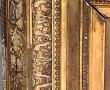 Important cadre en bois et stuc doré XIX