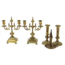 Paire de candélabres à 2 bras de lumière