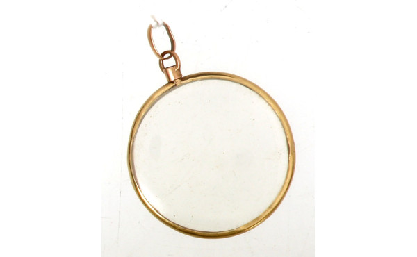 Porte-photo ancien en pendentif, or jaun