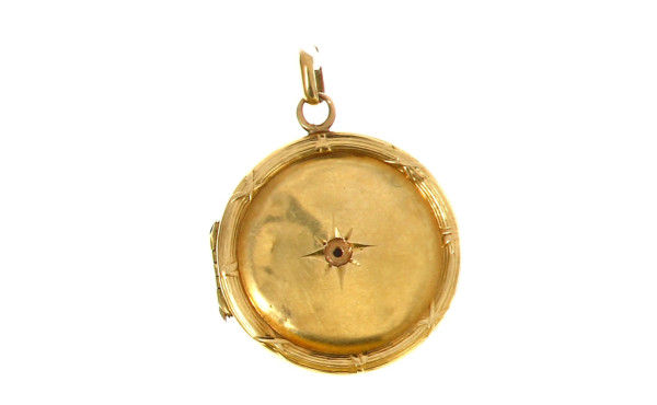 Pendentif ouvrant ancien en or jaune 18 