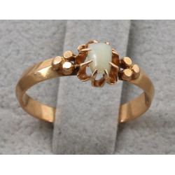 Bague ancienne en or jaune 18 cts, poinç