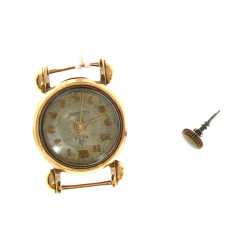 Petit boîtier de montre de dame en or ja