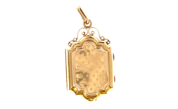 Pendentif ouvrant ancien en or jaune 18 