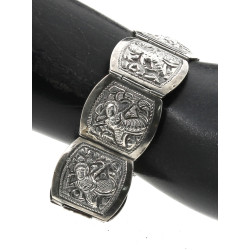 Bracelet asiatique en argent, non poinço