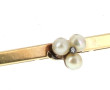 Broche-barrette en or jaune 18 cts, non 