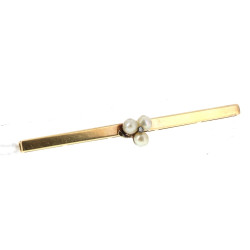 Broche-barrette en or jaune 18 cts, non 
