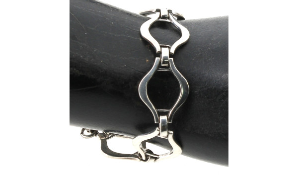 Bracelet ligne en argent, poinçon crabe,