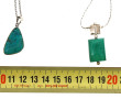 Lot de 2 pendentifs couleur turquoise et