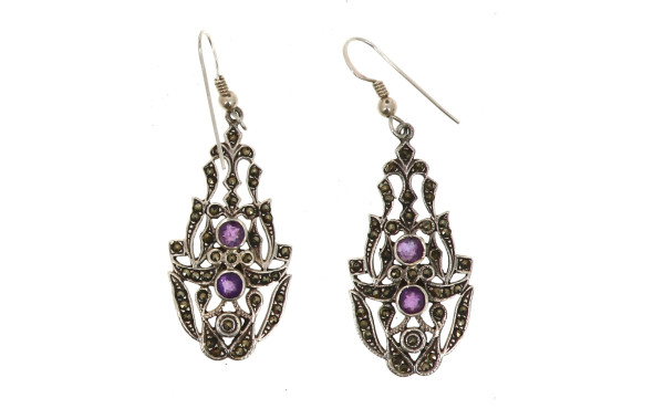 Paire de BO pendantes en argent 925ème e